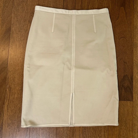 Club Monaco High-Waisted Beige Skirt Sz 6 - Picture 1 of 5